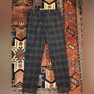 H&M dress pants insides large regular fit, super comfy but look very nice.